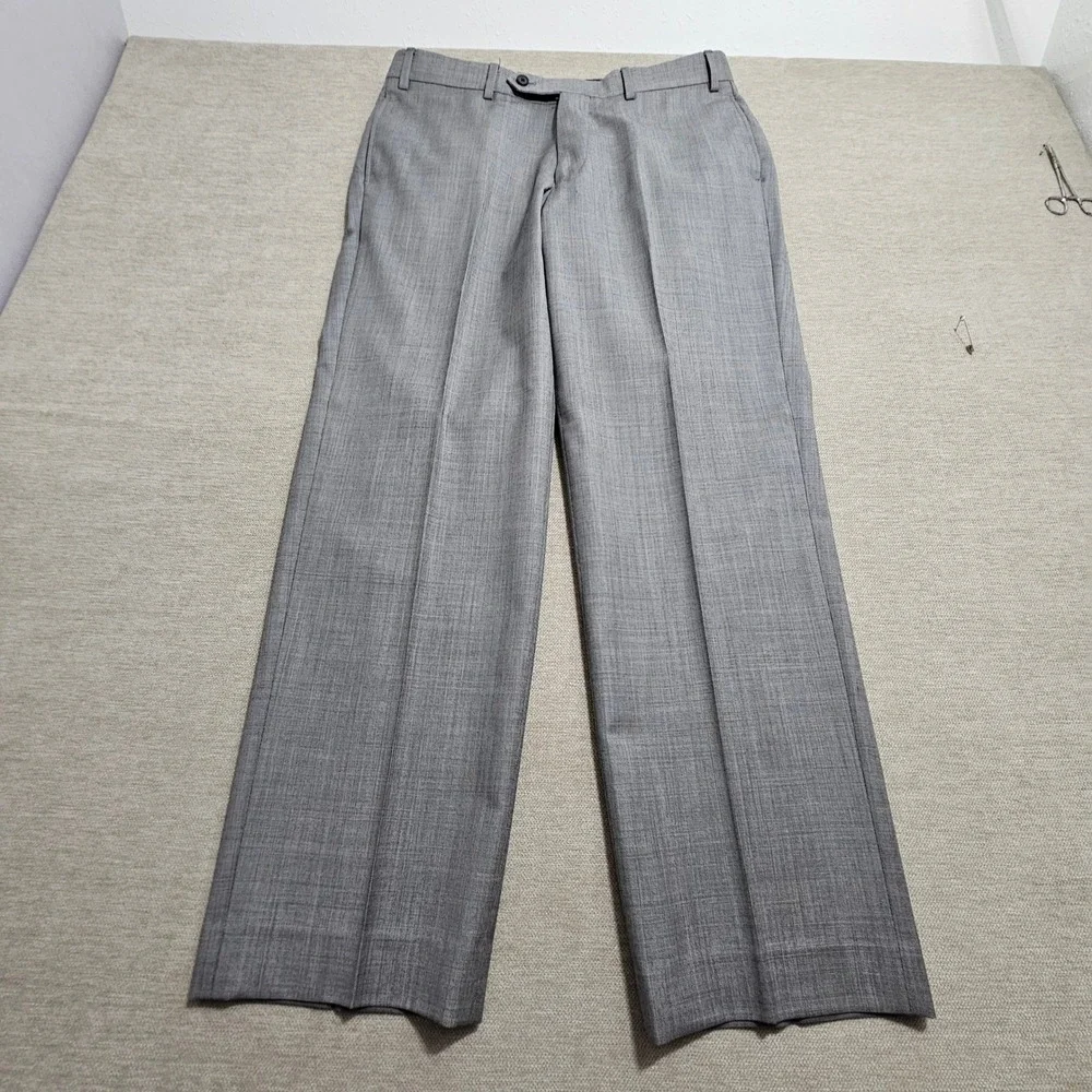 Brooks Brothers 346 Suit Mens 40R Grey Regent Fit Sharkskin Wool Double Vent
